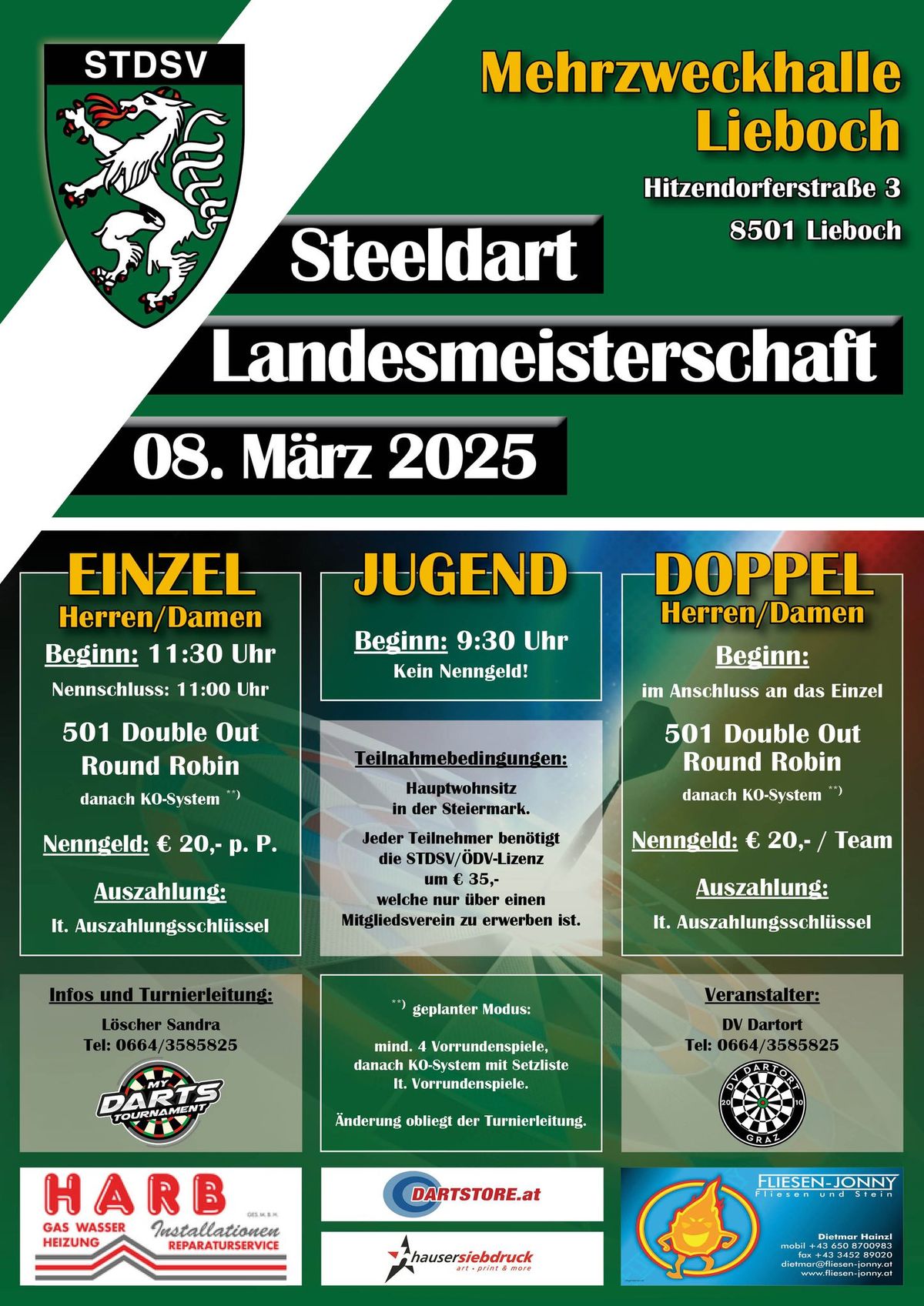 Steeldarts Landesmeisterschaft 2025