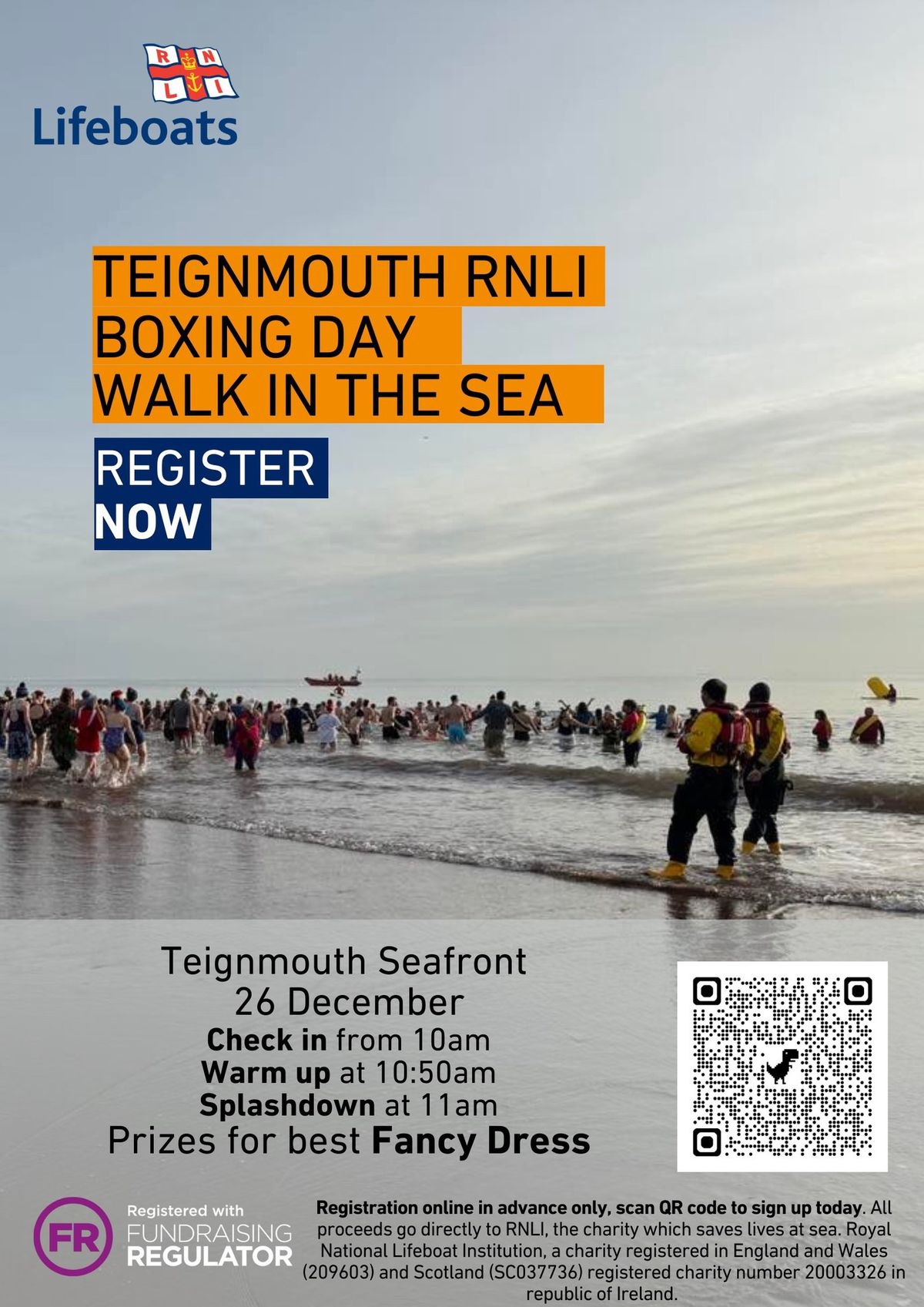 Teignmouth RNLI Boxing Day Walk in the Sea