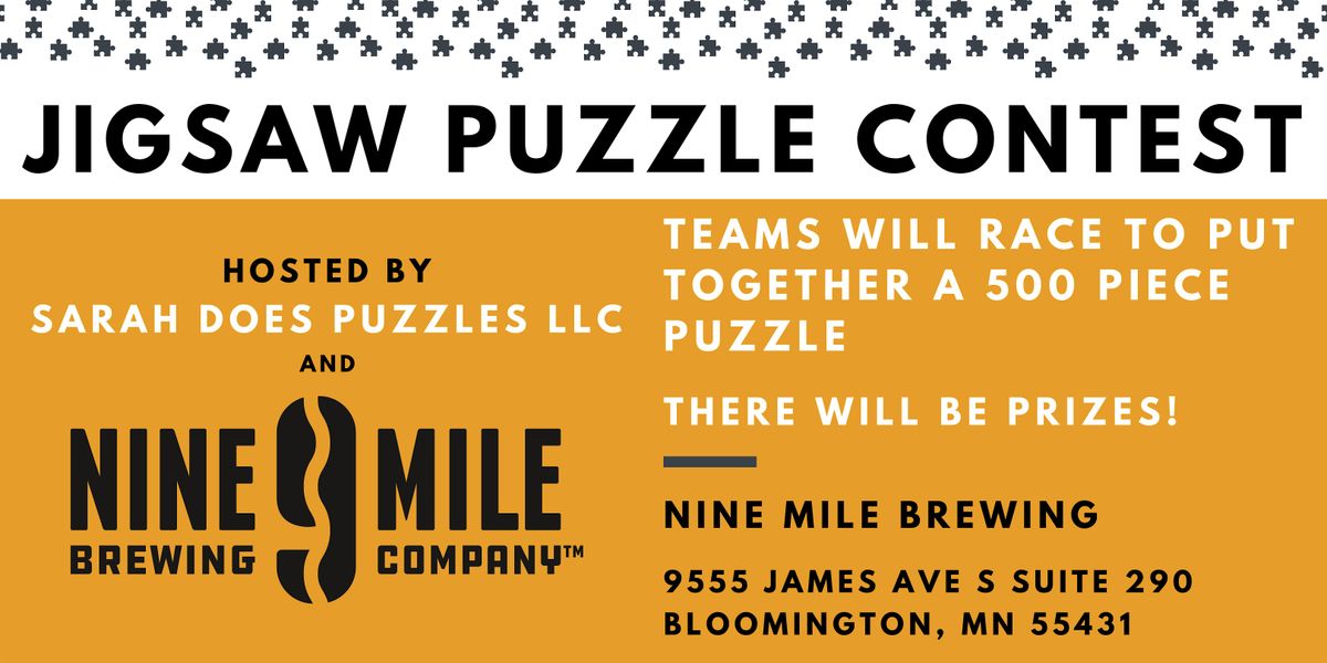 HALLOWEEN Team Jigsaw Puzzle Contest at Nine Mile Brewing - October 2025