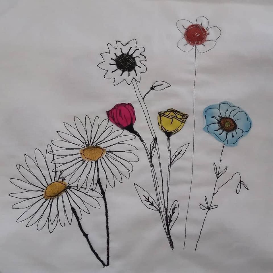 FULL! Free Motion Embroidery with Applique - \u00a320pp