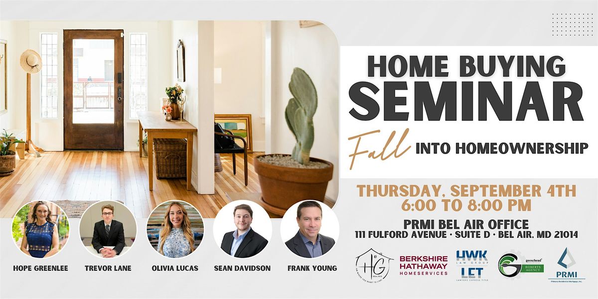 Home Buying Seminar: Fall Into Homeownership