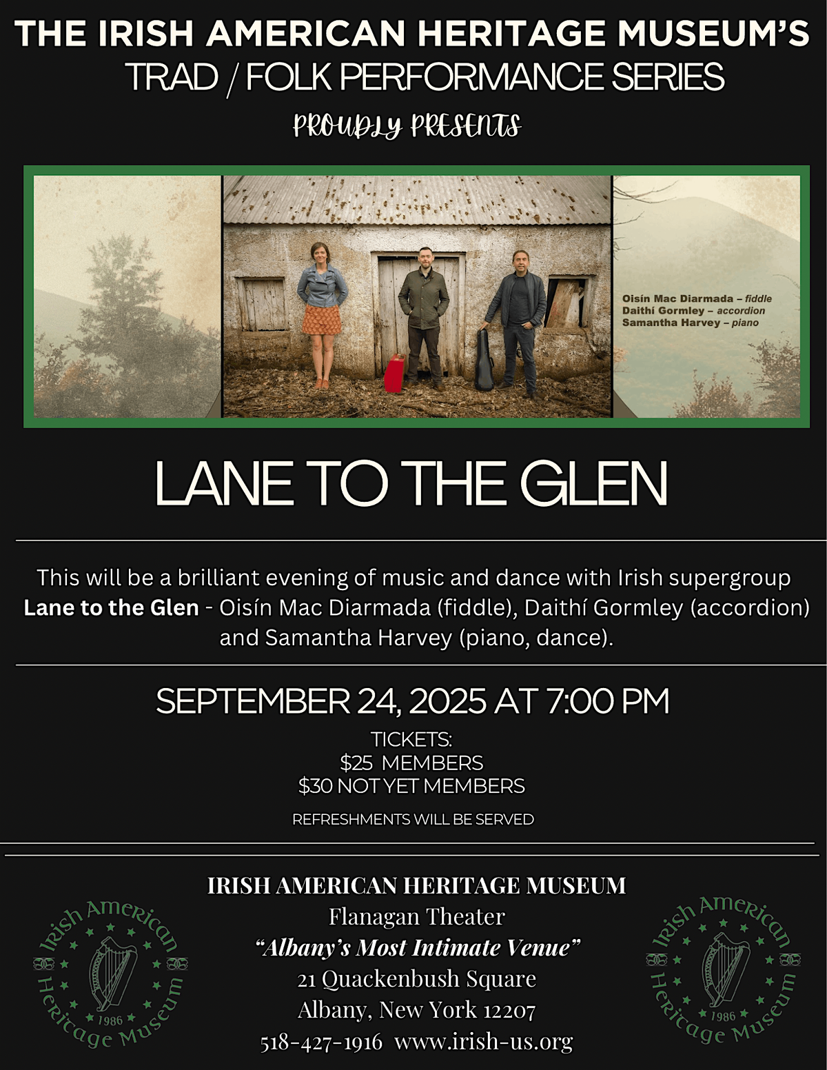 IAHM 2025 Trad\/Folk Performance Series - LANE TO THE GLEN