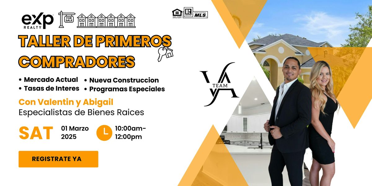 Taller para  Primeros Compradores de casa en Orlando!