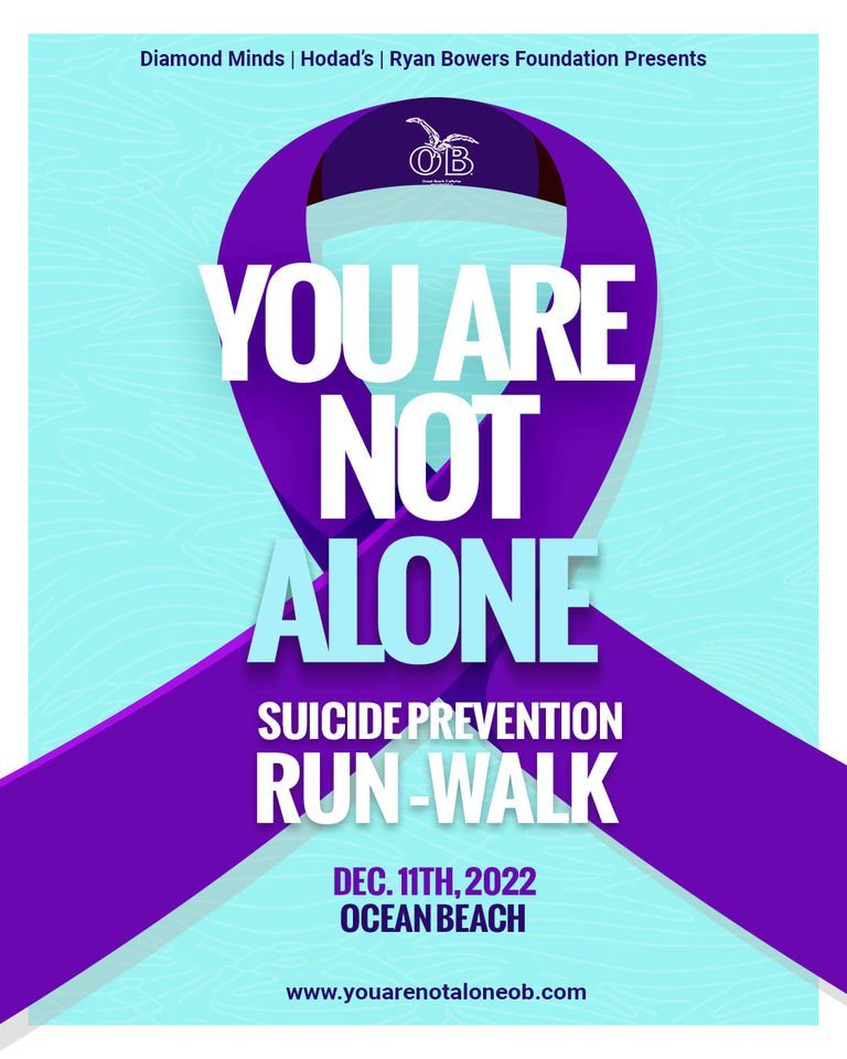 Ryan Bowers You Are Not Alone Suicide Prevention Run Walk OB