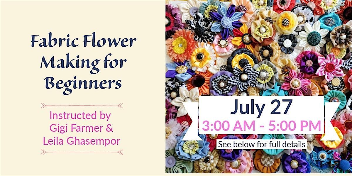 Kanzashi Fabric Flower Workshop