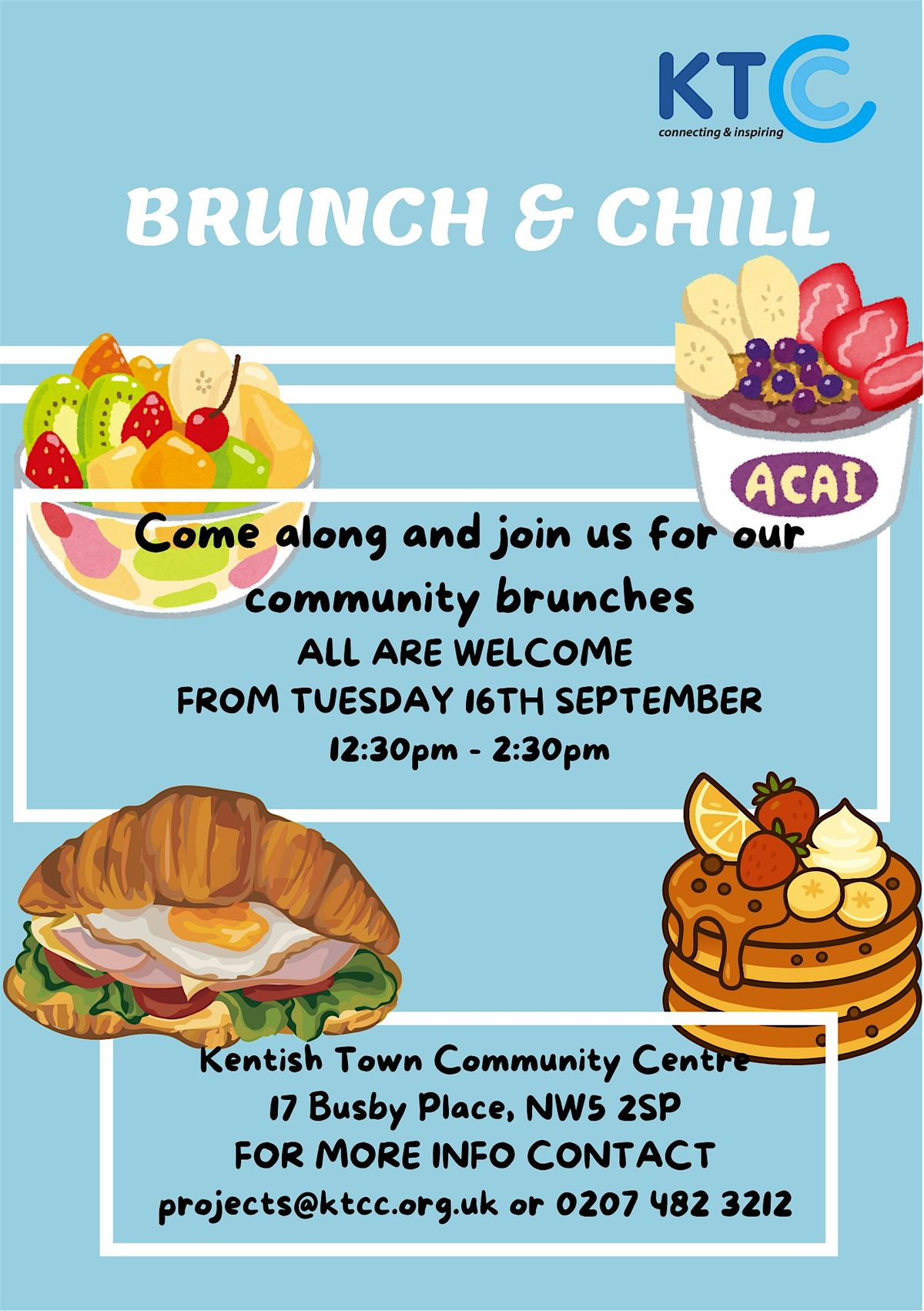 Brunch and Chill (community lunches)