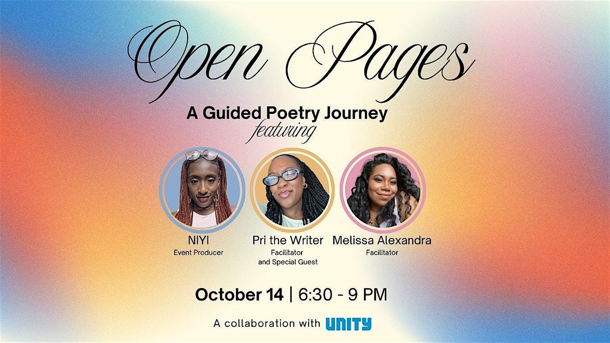 Open Pages: A Guided Poetry Journey