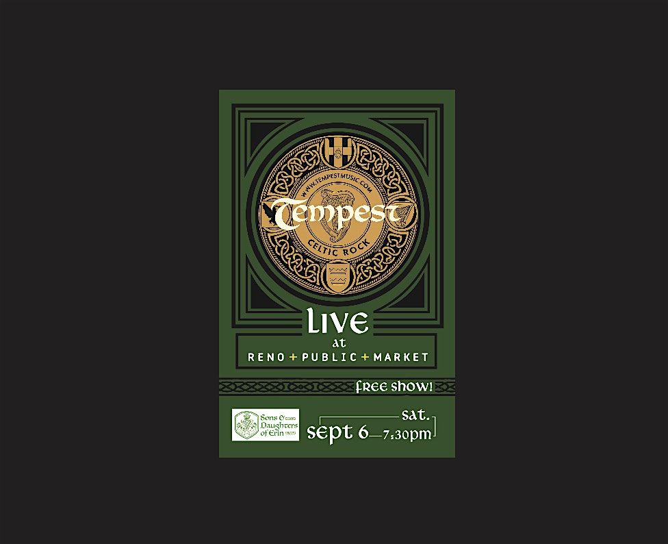 Tempest Celtic Rock Band LIVE at  Reno Public Market