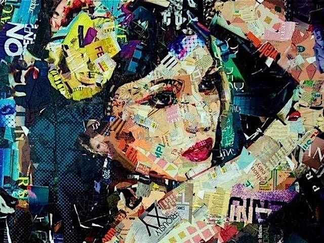 MIXED-MEDIA: DECOUPAGE ON CANVAS