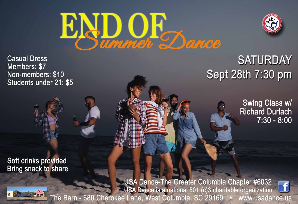 Columbia USADance End of Summer Dance!