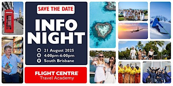 Flight Centre Travel Academy - Brisbane Info Night August 2025