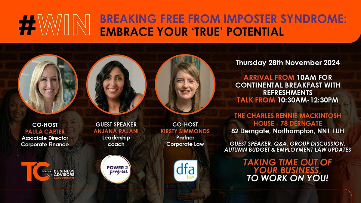 Women In Northampton: break free from imposter syndrome