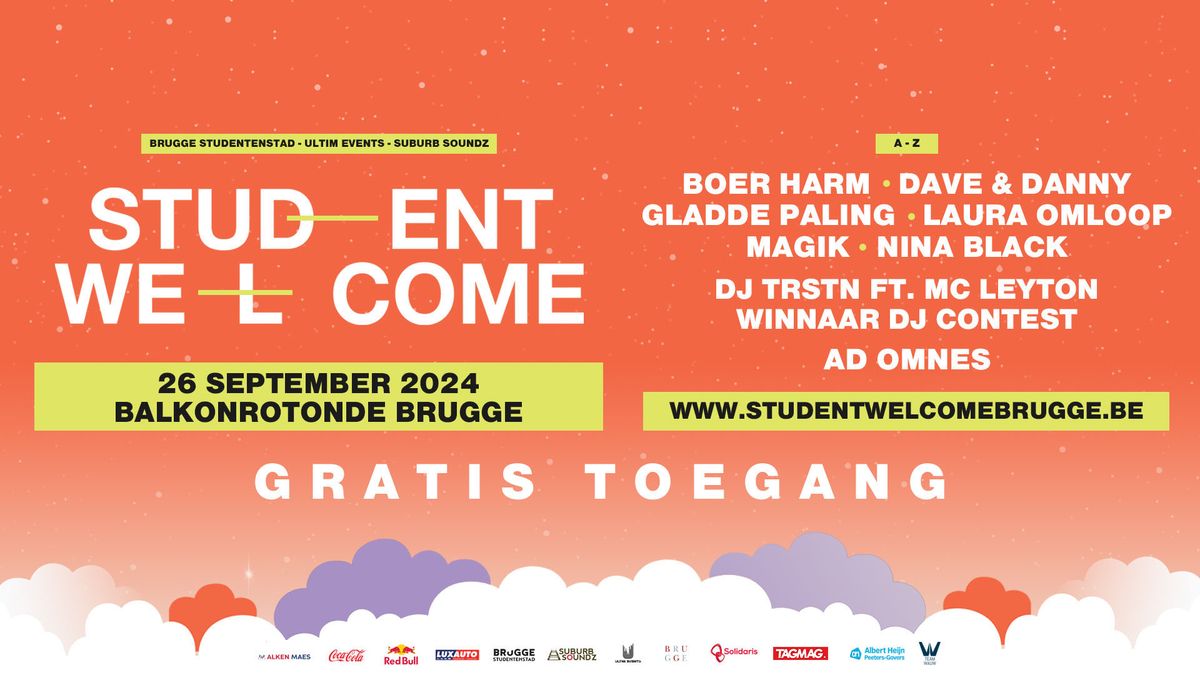 Student Welcome Brugge - Gratis toegang!