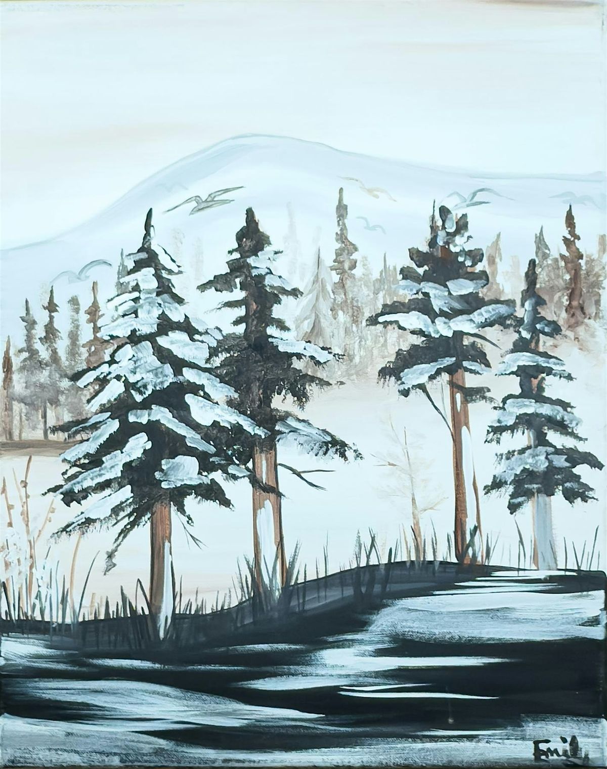 Toledo Paint & Sip Party \u2013 Forest Scene