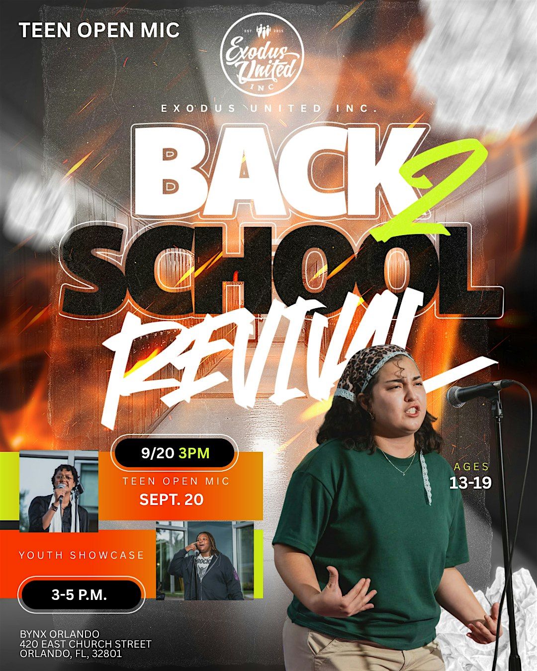 BACK 2 SCHOOL TEEN OPEN MIC