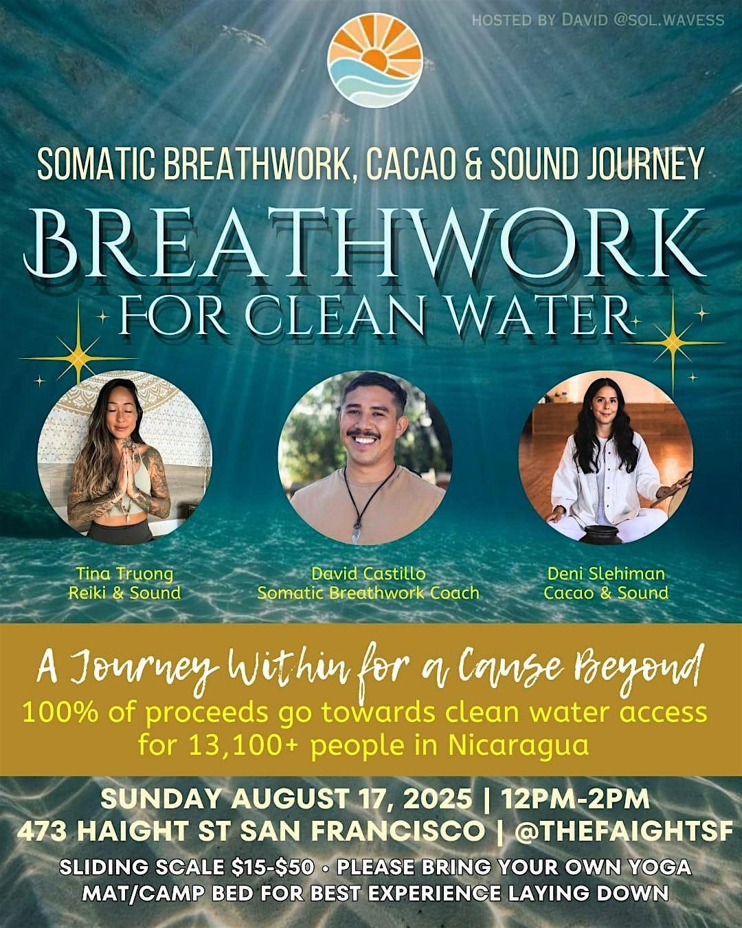 Cacao, Breathwork & Sound for Clean Water