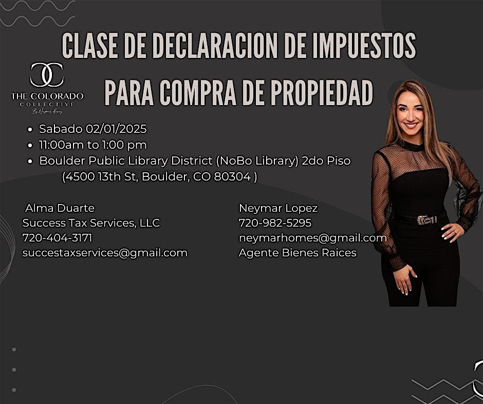 Clase de Declaracion de Impuestos Para Compra de Propiedad