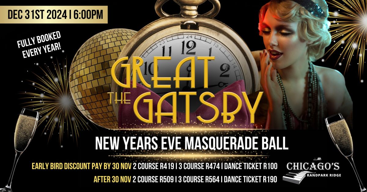 Great Gatsby New Years Eve Masquerade Ball at Chicagos