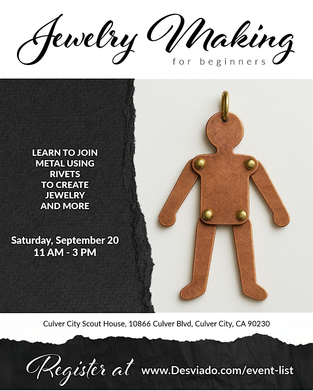 Intro. to Metalsmithing: Riveting with Monica Moreno