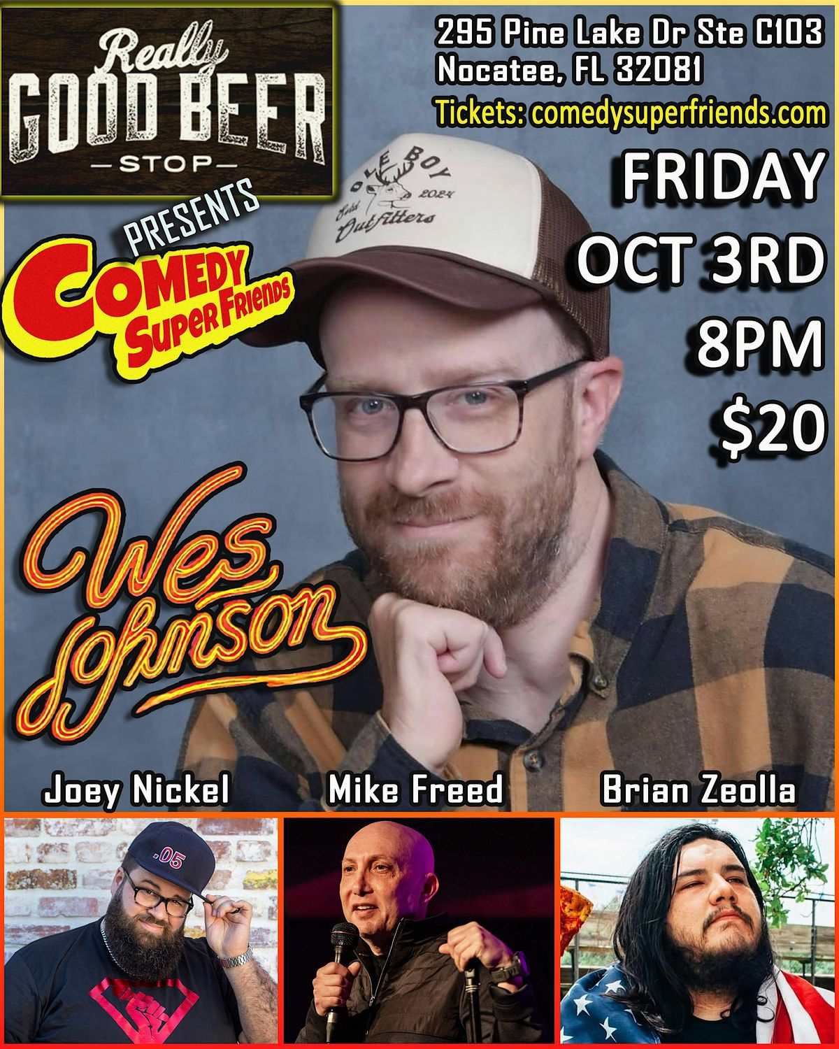 Comedy Night in Nocatee w\/ Wes Johnson