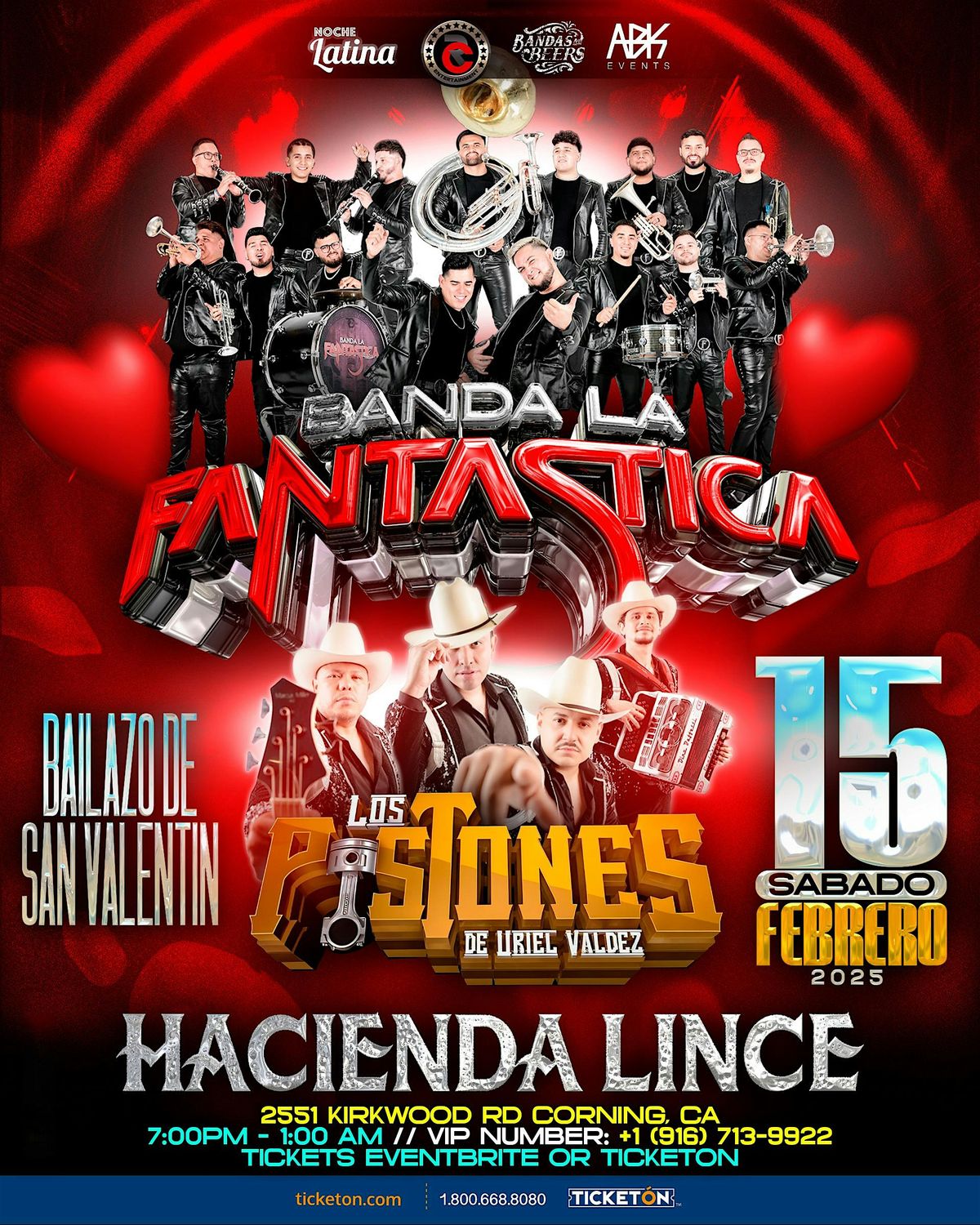 Banda La Fantastica y Los Pistones Bailazo De San Valentin