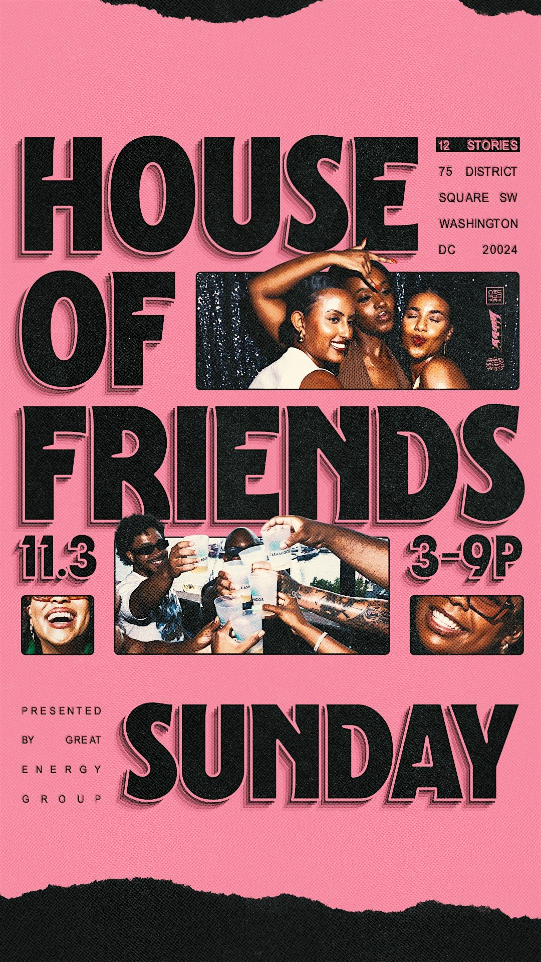 House of Friends Day Party | 12 Stories | Sun. Nov 3rd