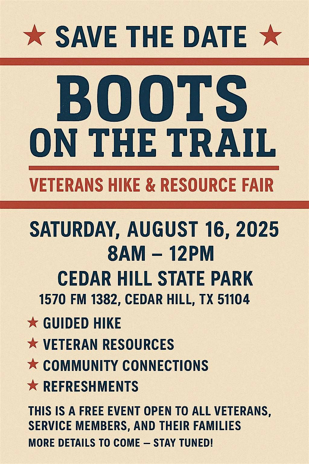 Boots on the Trail: Veteran Hike & Resource Fair