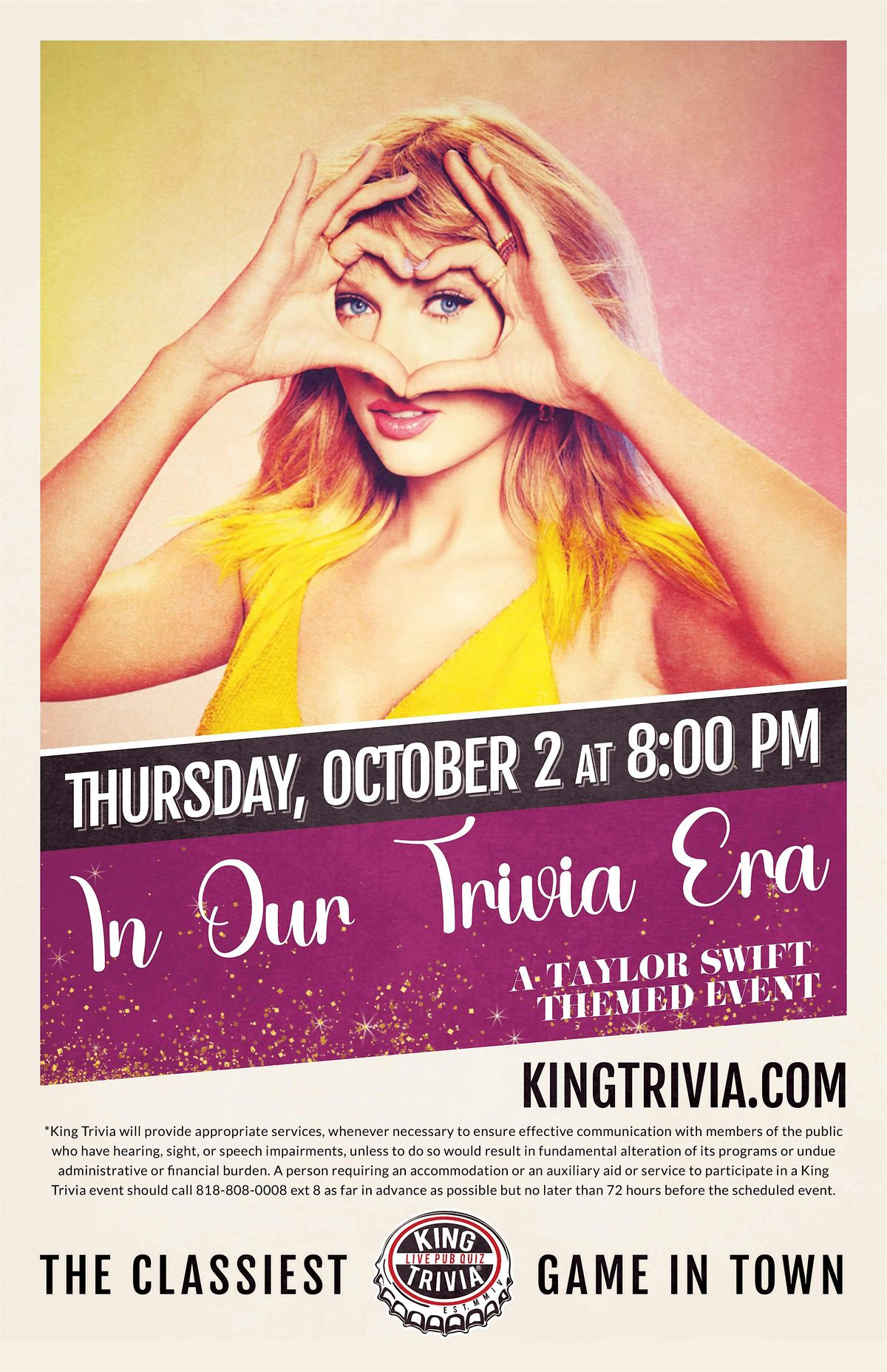 Taylor Swift Trivia Night at Buttermilk & Bourbon