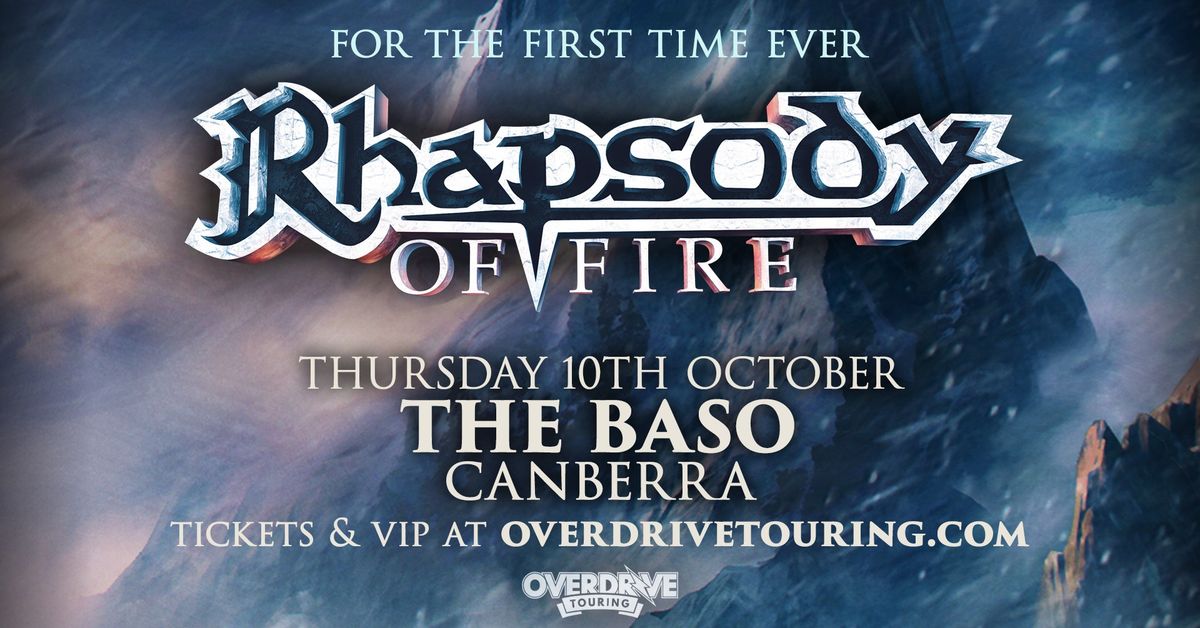 Rhapsody of Fire | Canberra | Glory for the Enchanted Lands Tour | October 2024