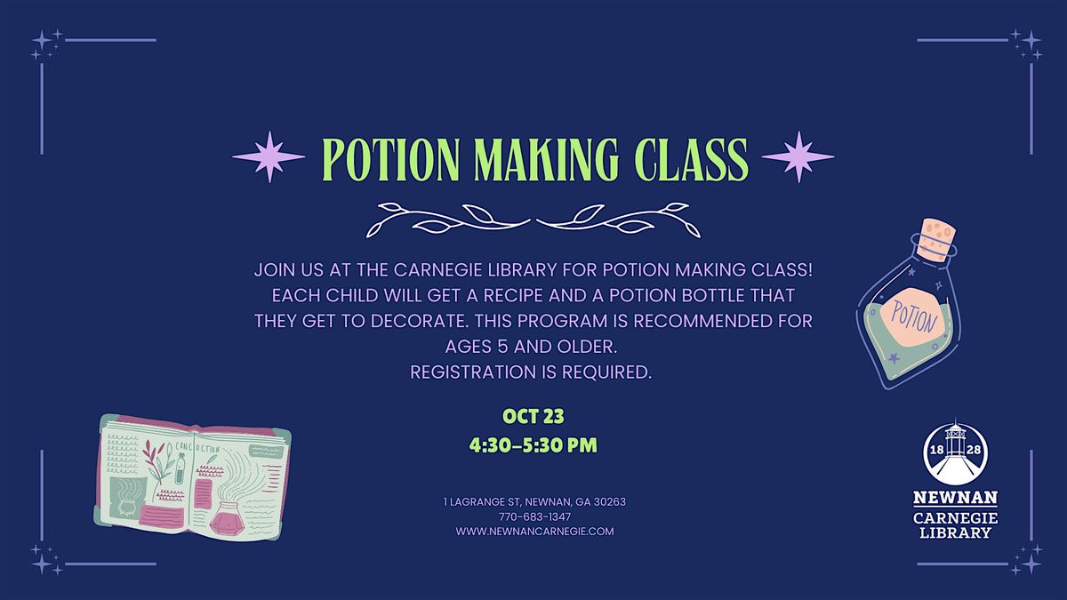 Potion Making Class (Ages 5+)