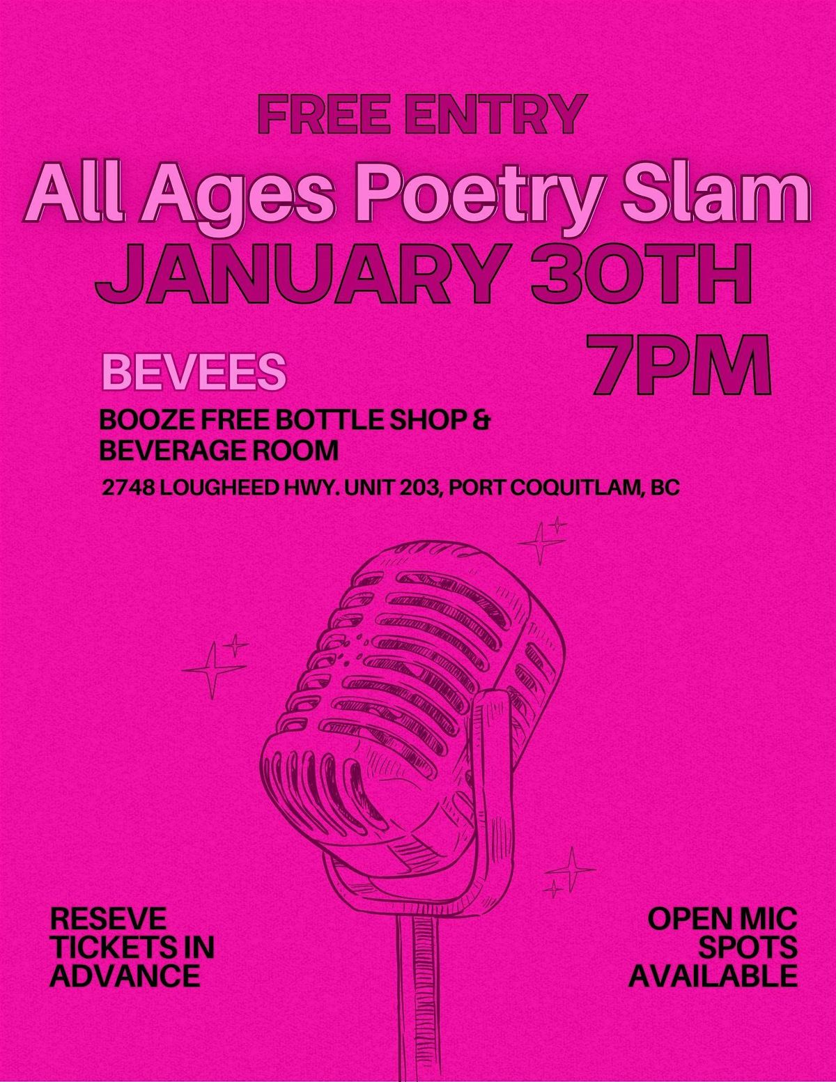 All Ages Poetry Slam