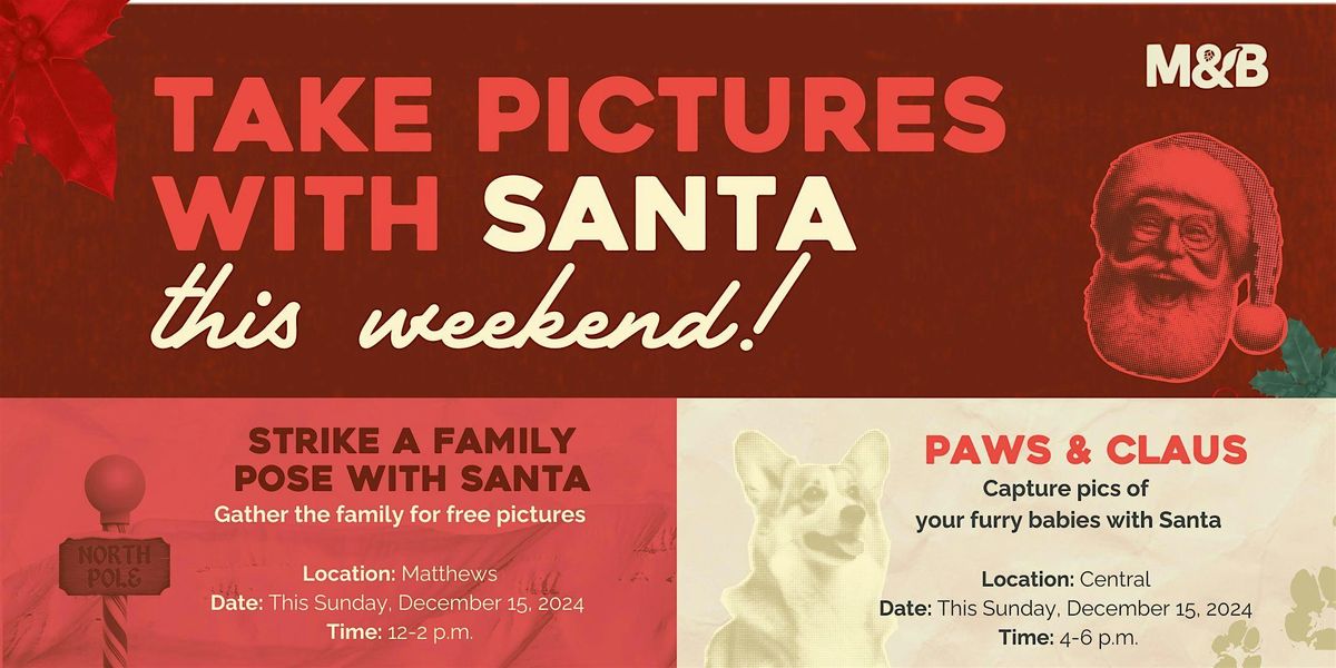 Pictures with Santa at Moo & Brew this Sunday!