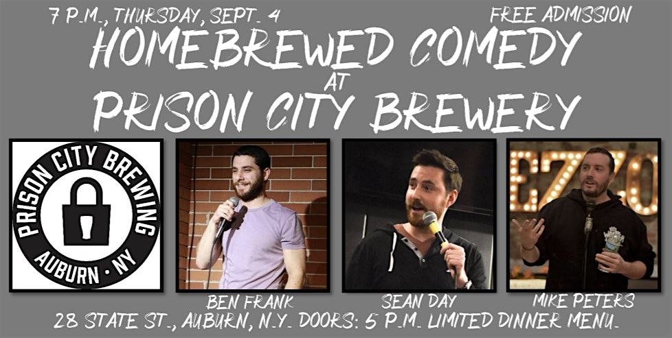 Homebrewed Comedy at Pr*son City Brewery