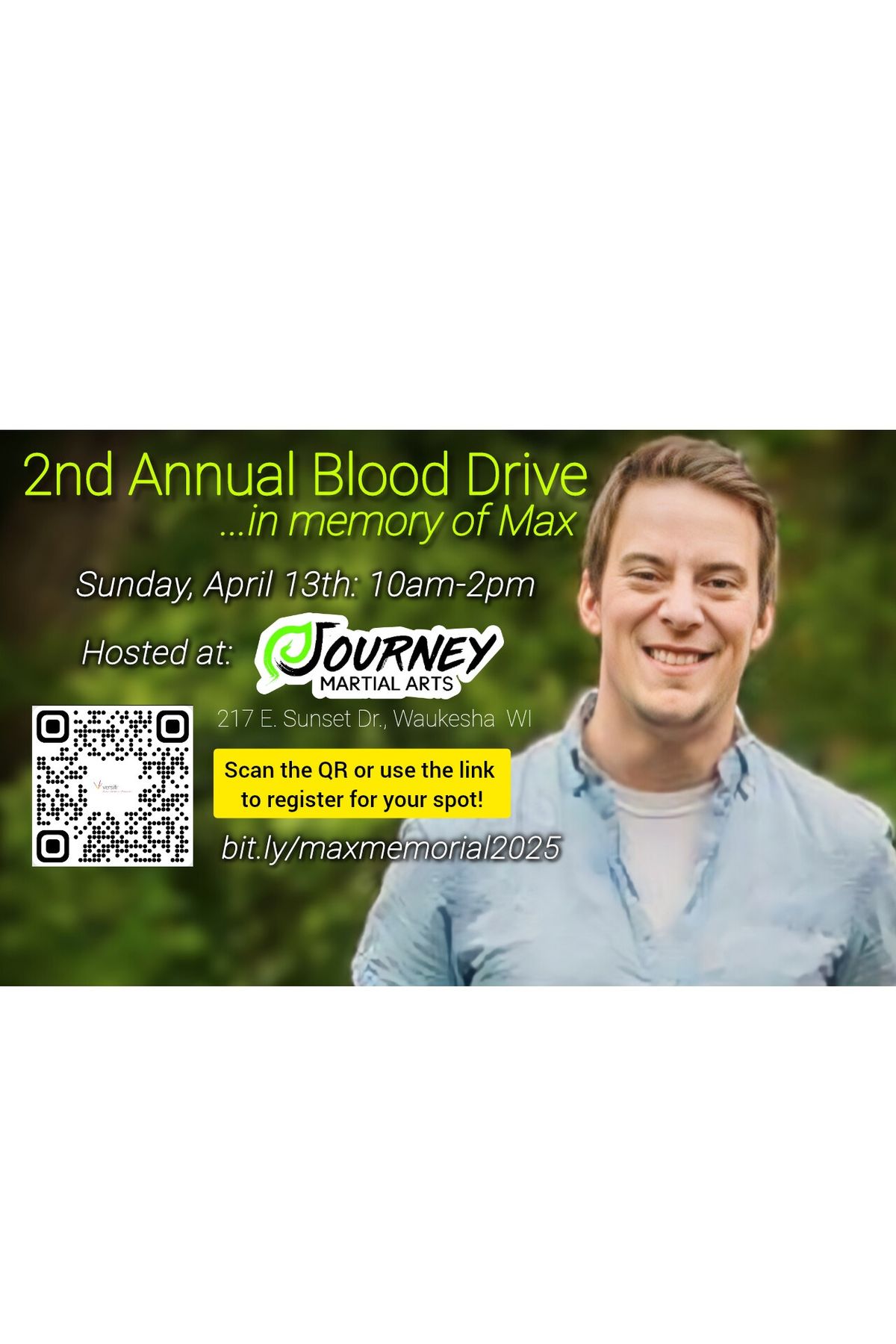 2nd Annual JMA Blood Drive in Memory of Max