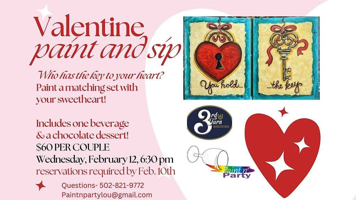 Couples Valentine Paint and Sip!