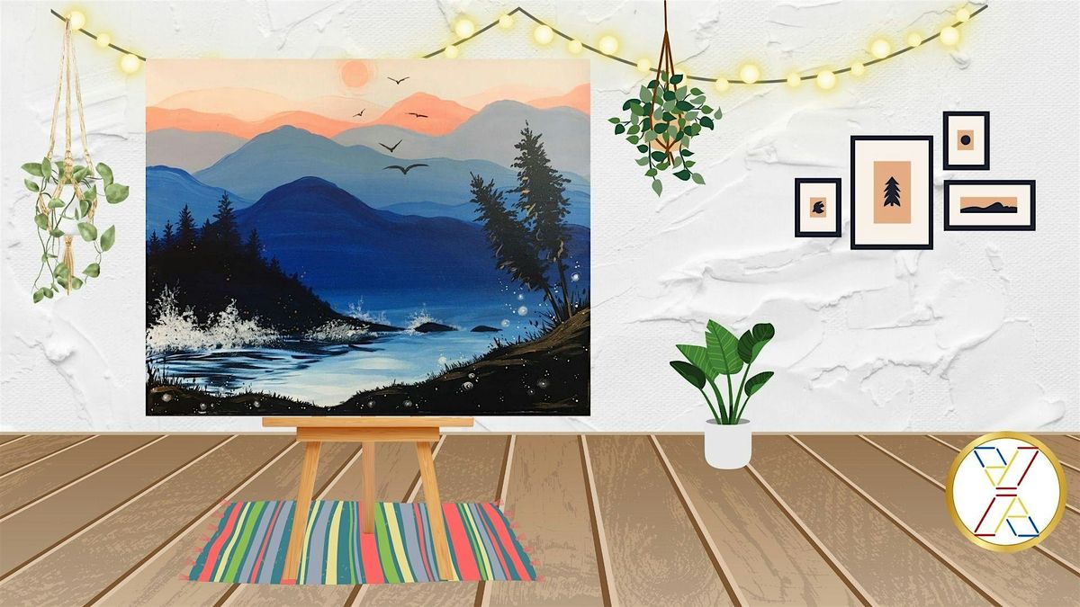 Paint Night : \u201cSoaring Over Mountains\u201c