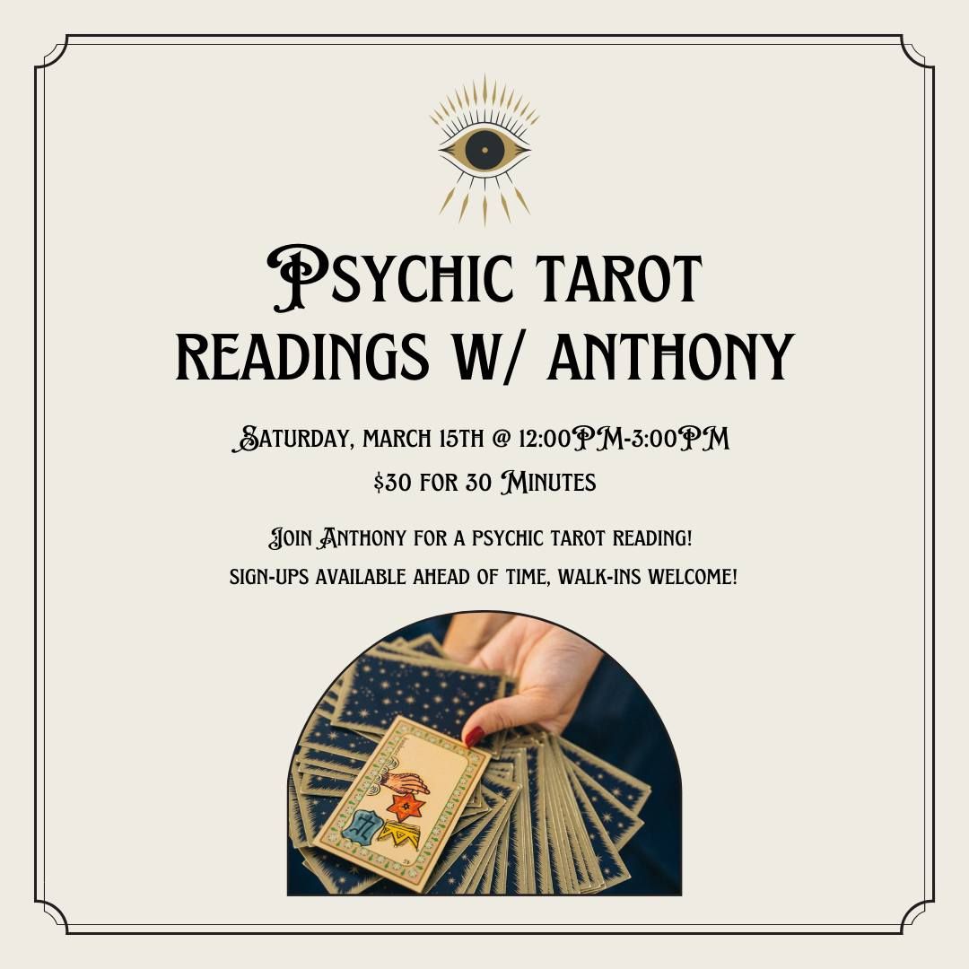 Psychic Tarot Readings w\/ Anthony