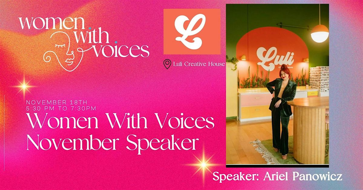 Women with Voices November Speaker Event