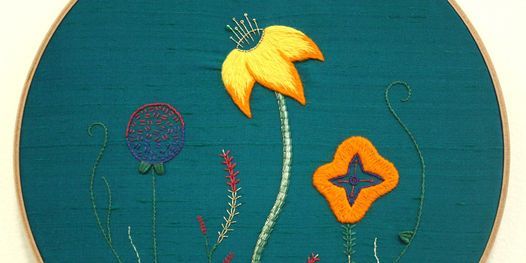 In-Person Introduction to Embroidery: Contemporary and Traditional Flower