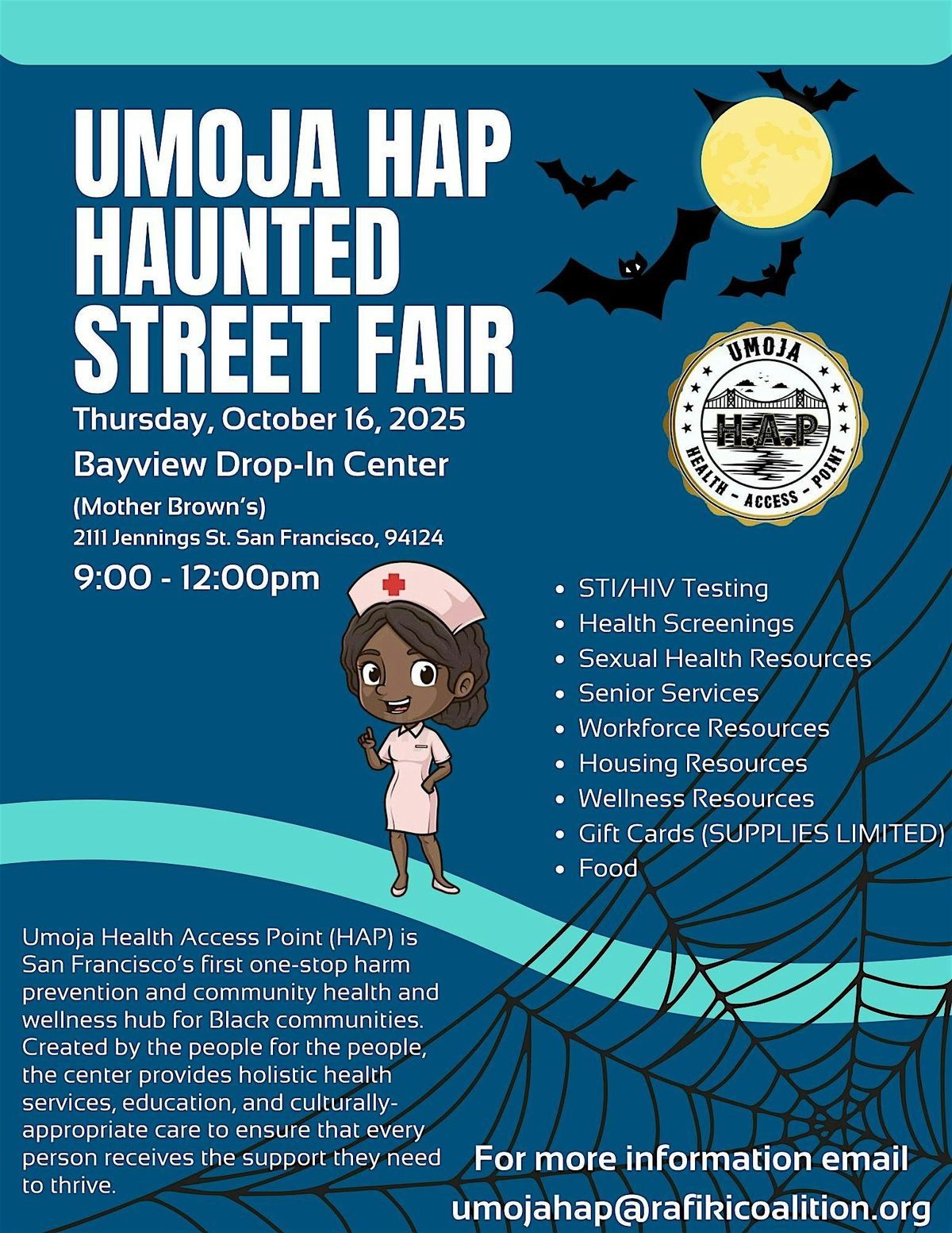 Umoja Health Access Point Haunted Health Fair
