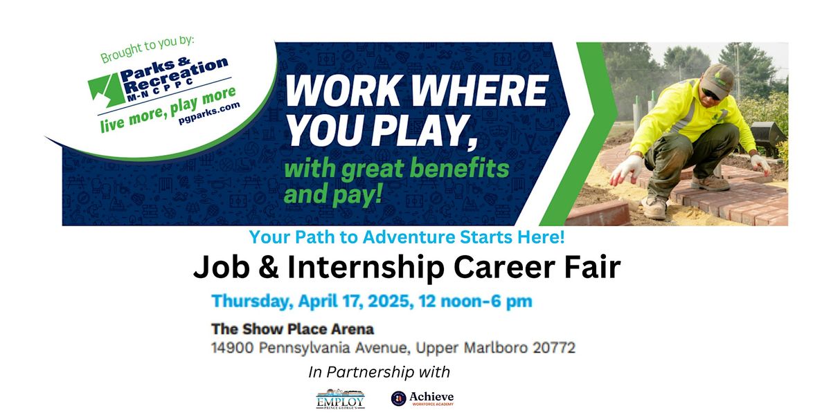 Job & Internship Career Fair | M-NCPPC, Department of Parks and Recreation