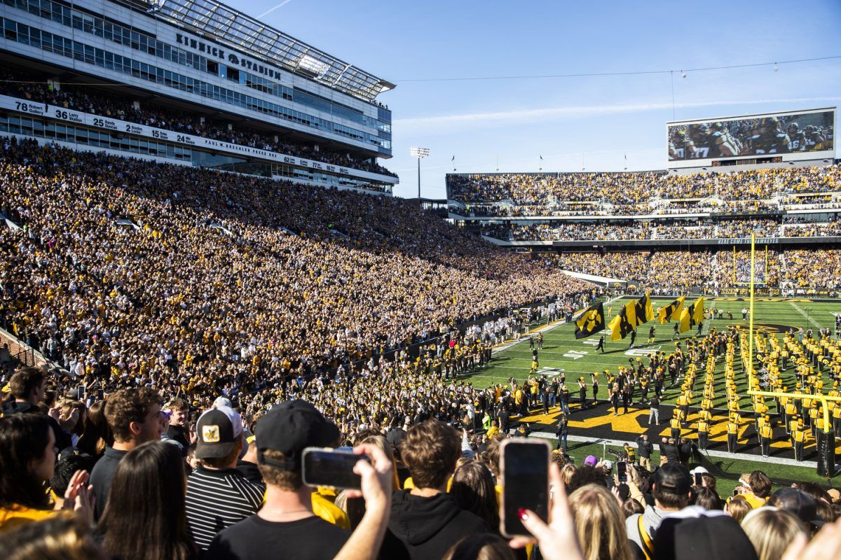 Indiana Hoosiers at Iowa Hawkeyes Football at Kinnick Stadium