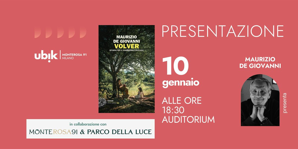 Maurizio de Giovanni presenta "Volver", Einaudi