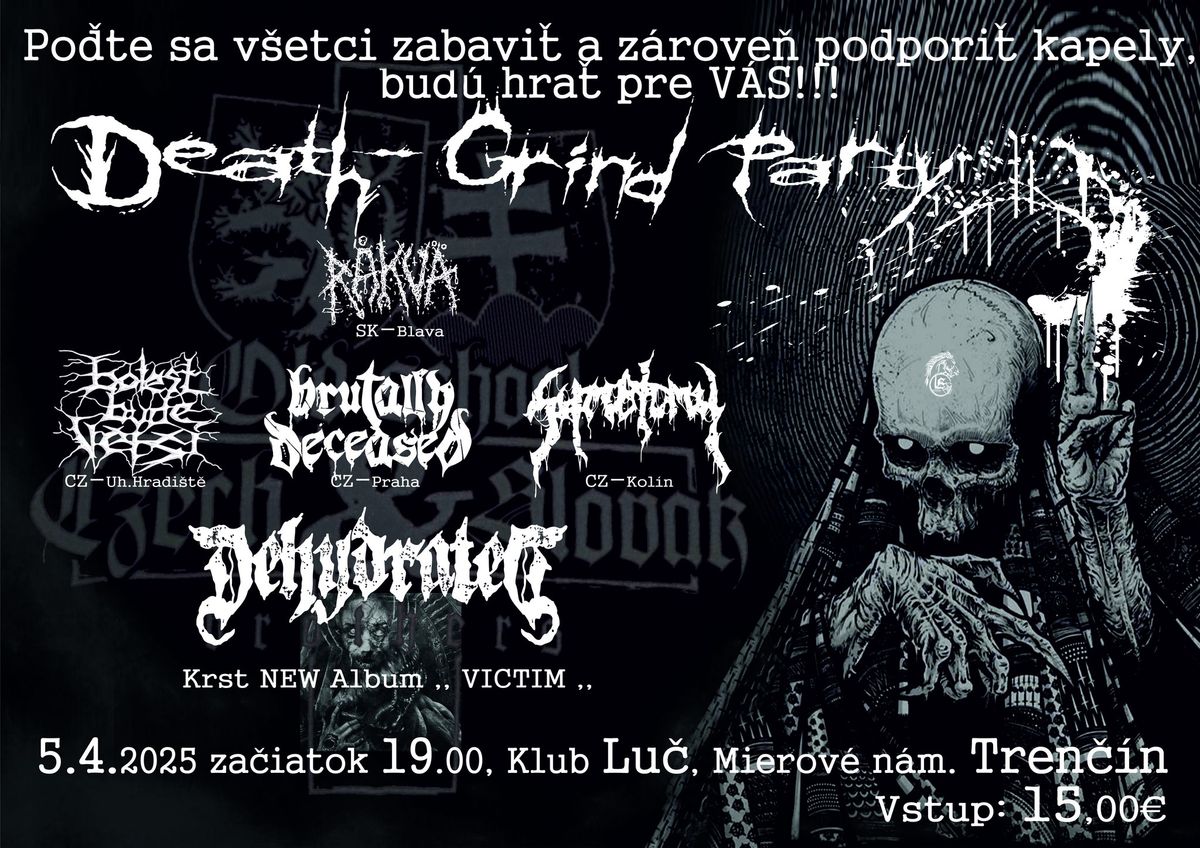 Death-Grind party spojena s krstom noveho albumu "Victim"