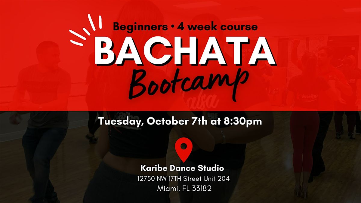 Beginners Bachata Bootcamp - 4 Weeks (October  Cycle)