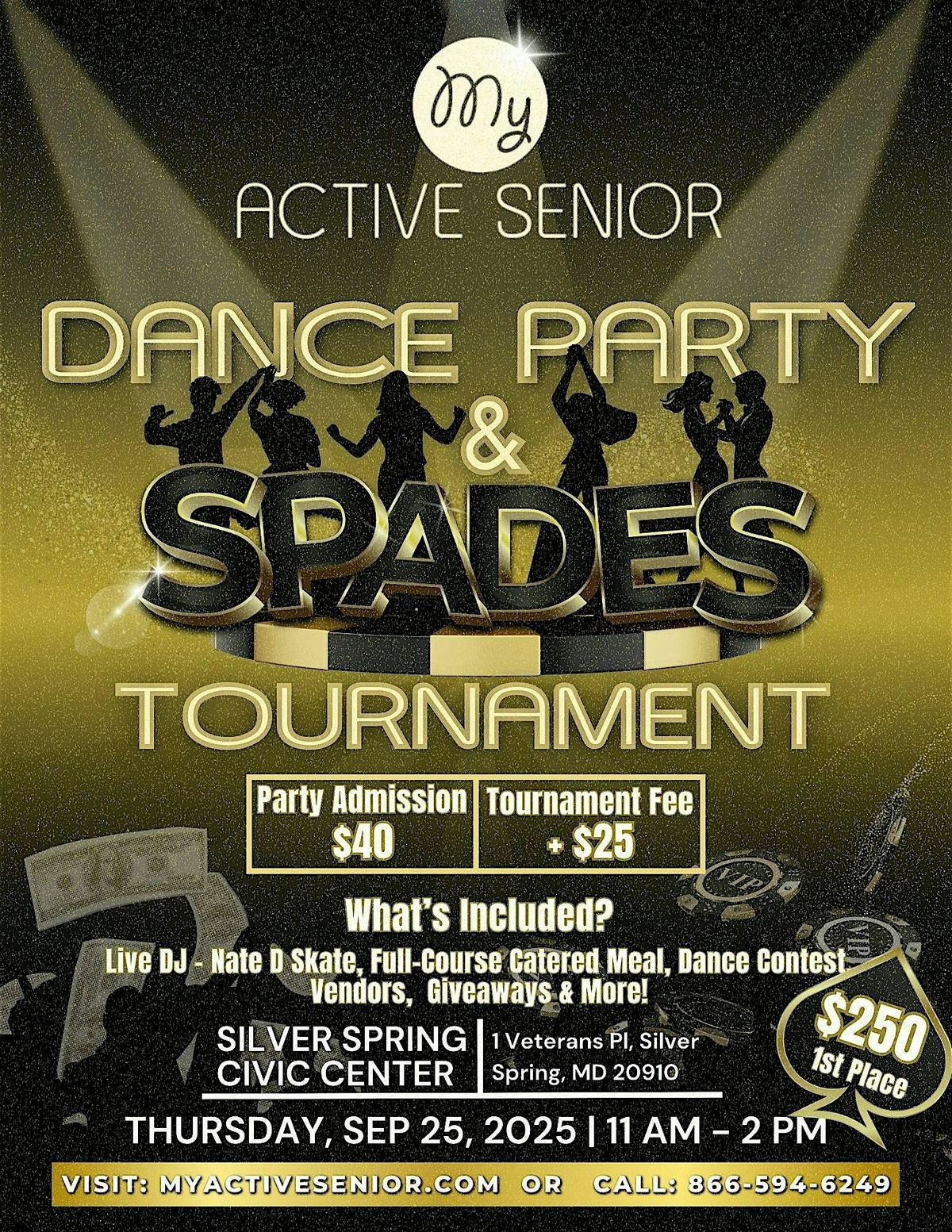 Fall Senior Dance Party & Spades Tournament!