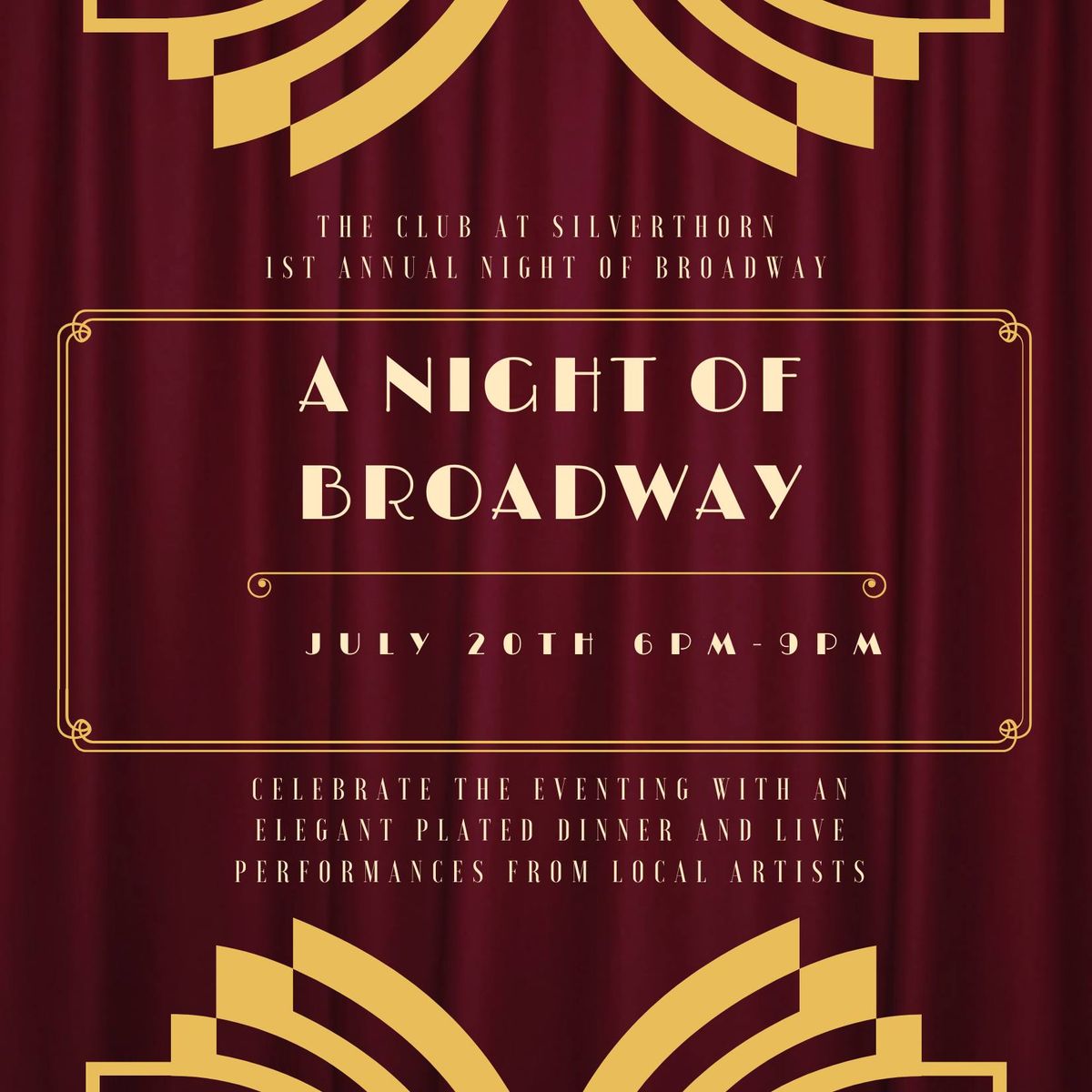 A Night of Broadway at Silverthorn