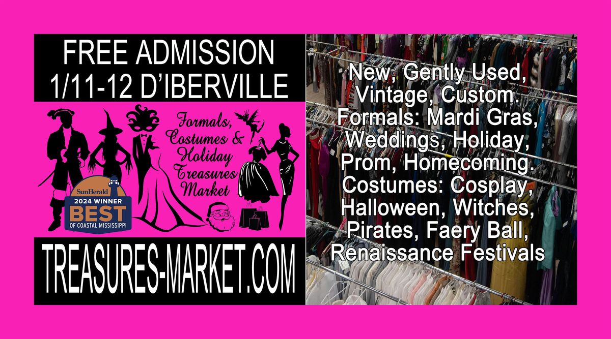 Spring Formals, Costumes & Holiday Treasures Market- 50% Discount