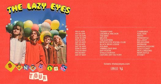 The Lazy Eyes - Crown & Anchor, Adelaide - SongBook Tour