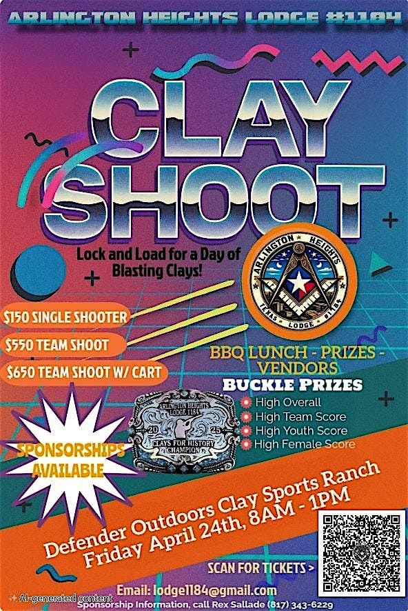 Arlington Heights Lodge #1184 Second Annual Clay Shoot